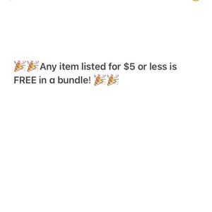 Free $5 item when bundled!